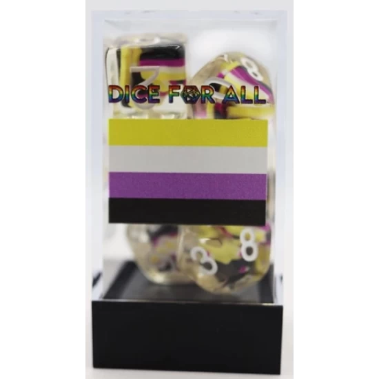 Nonbinary Flag Rpg Dice Set Nonbinary Flag Rpg Dice Set