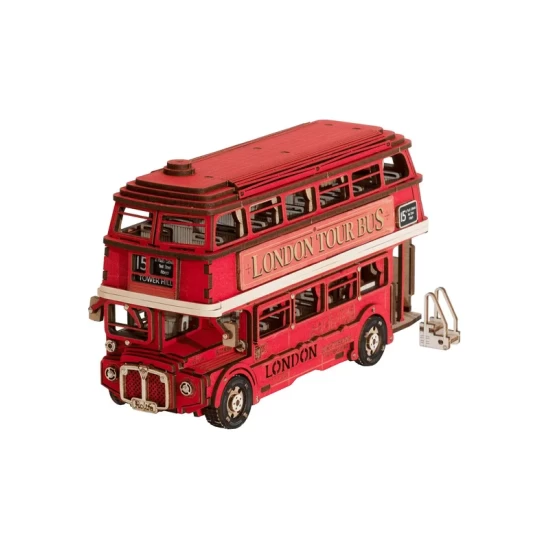 Robotime 3D Houten Puzzel London Tour Bus Tgm02 19478113Cm Robotime 3D Houten Puzzel London Tour Bus Tgm02 19478113Cm