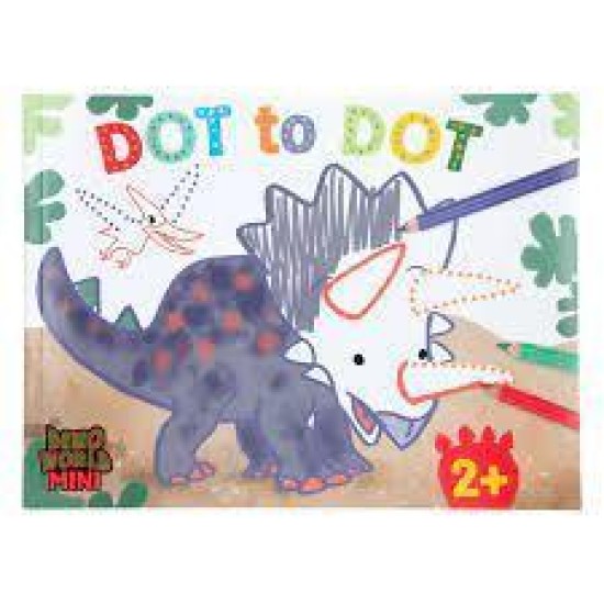 Dino World Stip Naar Stip Kleurboek Mini Dino