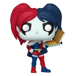 Dc Comics: Harley Quinn Takeover Pop! Heroes Vinyl Figure Harley With Pizza 9 Cm Dc Comics: Harley Quinn Takeover Pop! Heroes Vinyl Figure Harley With Pizza 9 Cm