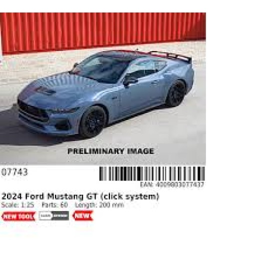 2024 Ford Mustang Gt (Click System) Revell Bouwpakket Om In Elkaar Te Zetten Kleurig