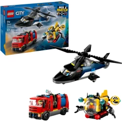 Lego City 60462 Helikopter Brandweerauto En Onderzeeer Remix Lego City 60462 Helikopter Brandweerauto En Onderzeeer Remix