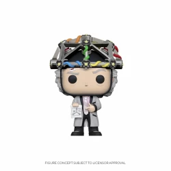 Back To The Future Pop! Vinyl Figure Doc W/Helmet 9 Cm