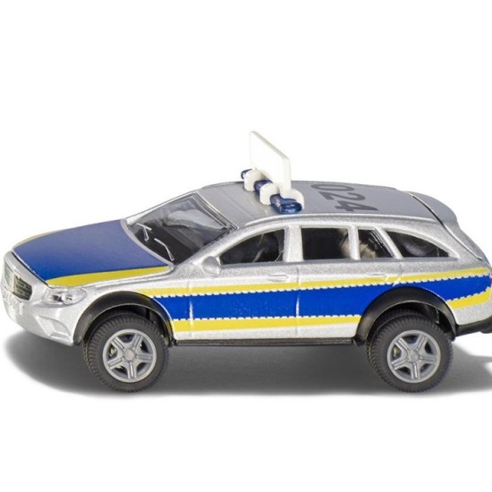 Siku Politiewagen Mercedes-Benz E-Klasse All Terrain 4X4² Politiespeelgoed 1:50 Metaal/Plastic Blauw/Wit Incl. Waarschuwingsbord Met Stickers Opklapbare Motorkap En Achterklep Siku Politiewagen Mercedes-Benz E-Klasse All Terrain 4X4² Politiespeelgoed 1:50 Metaal/Plastic Blauw/Wit Incl. Waarschuwingsbord Met Stickers Opklapbare Motorkap En Achterklep