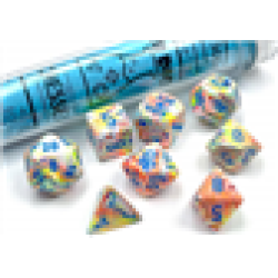 Festive Polyhedral Kaleidoscope/Blue 7-Die Set (With Bonus Die) Festive Polyhedral Kaleidoscope/Blue 7-Die Set (With Bonus Die)