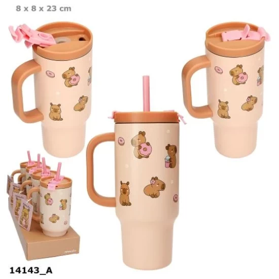 Penfection To Go Beker Met Rietje Capybara