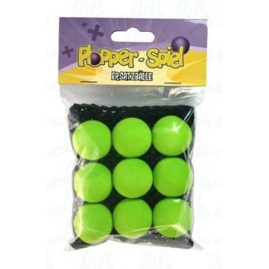 Plopper Ballen Groen - 9 Stuks Plopper Ballen Groen - 9 Stuks