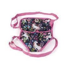 Poppendraagzak (Eenhoorn Donkerblauw/Roze) Poppendraagzak (Eenhoorn Donkerblauw/Roze)