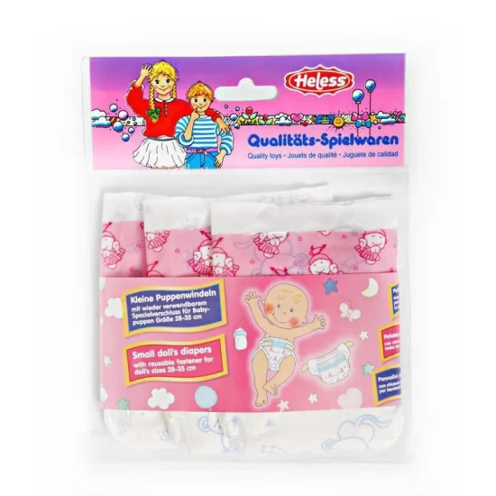 Poppenluiers Roze - 3St 28-35 Cm Poppenluiers Roze - 3St 28-35 Cm