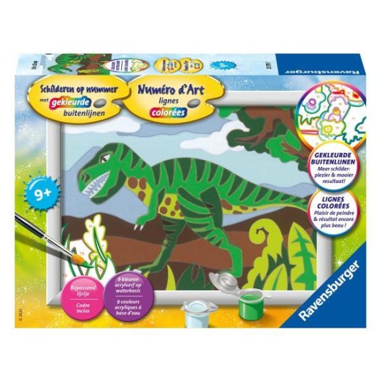 Ravensburger Schilderen Op Nummer - Dino Ravensburger Schilderen Op Nummer - Dino