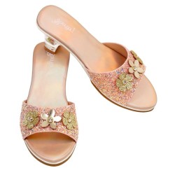 Slipper H.heel Clarisse Salmon Metallic Sz 24/25 (1 Pair)