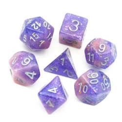 Pink & Purple Seabed Treasure Rpg Dice Set Pink & Purple Seabed Treasure Rpg Dice Set