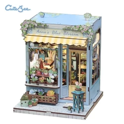 Cutebee 3D Diy Huisje Annas Blue Blossom Cwgc211 157162197Cm Cutebee 3D Diy Huisje Annas Blue Blossom Cwgc211 157162197Cm