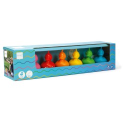 Set Van 6 Kermiseendjes - Regenboog Set Van 6 Kermiseendjes - Regenboog