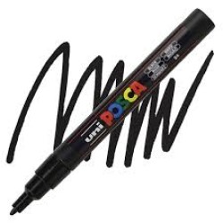 Posca Verfmarker (Conisch) Fijn: Zwart Posca Verfmarker (Conisch) Fijn: Zwart