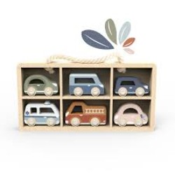 Speedy Monkey - Car Display Case W/6 Vehicles - 296X35X16C Speedy Monkey - Car Display Case W/6 Vehicles - 296X35X16C