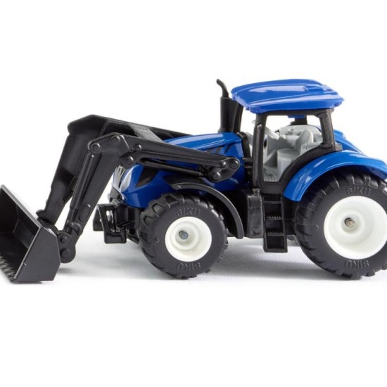 Siku New Holland Tractor Met Voorlader Metaal/Kunststof Blauw/Zwart Beweegbare Voorlader Trekhaak Siku New Holland Tractor Met Voorlader Metaal/Kunststof Blauw/Zwart Beweegbare Voorlader Trekhaak