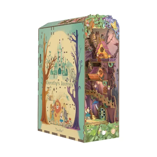 Tonecheer Diy Book Nook Dorothys Journey Tq139 19X10X256Cm
