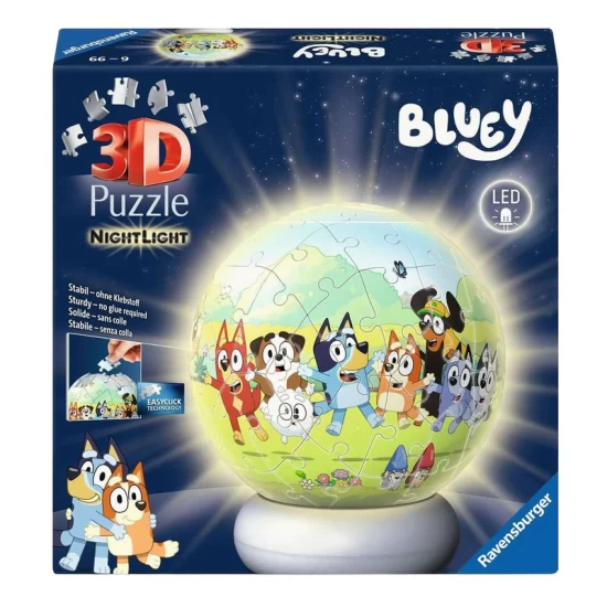 3D Puzzel Bal Nachtlampje Bluey 3D Puzzel Bal Nachtlampje Bluey