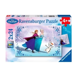 Disney Frozen Puzzel: Zussen Voor Altijd 2X24St. Disney Frozen Puzzel: Zussen Voor Altijd 2X24St.